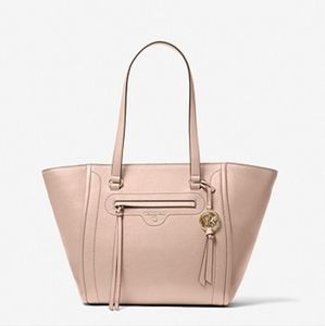 MICHAEL KORS Carine Medium Pebbled Leather Tote Bag